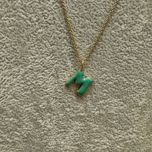 BAUBLEBAR ‘M’ Initial Pendant Necklace